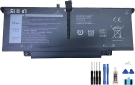 Battery compatible For Dell Latitude 7310 7410 HRGYV X825P 4V5X2 7CXN6 7CXN6 T3JWC XMT81 6500mAh 7.6V JHT2H Laptop Battery + Free