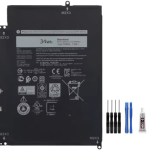 Generic Battery YX0XH 4250mAh 7.6V compatible For Latitude 7285 0WYCVV WYCVV K17M T02J Laptop Battery + Free Tools