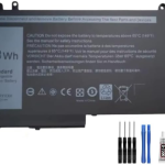 Generic Battery RYXXH 3300mAh 11.V compatible For 9P4D2 Latitude 12 5000 11 3150 3160 3550 E5250 E5450 E5550 Series Laptop Battery + Free Tools