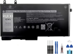 Battery compatible For Dell Latitude 5400 5410 5500 5510 Precision 3540 3550 XV8CJ R8D7N 4GVMP 3500mAh 11.4V 1V1XF Laptop battery + Free Tools