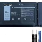 Battery compatible For Dell Inspiron 5408 5508 5509 5400 5406 7405 7500 7506 2-in-1 Latitude 3410 3510 3360mAh 15V H5CKD Laptop Battery + Free Tools