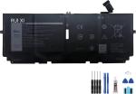 Battery compatible For Dell XPS 13 9300 9310 9380 Series P117G P117G001 P117G002 2XXFW FP86V WN0N0 6500mAh 7.6V 722KK Laptop Battery + Free Tools