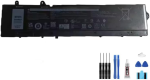 Generic Battery RCVVT 6827mAh 11.55V compatible For Precision 7670 7770 7680 X26RT NWDC0 Laptop Battery + Free Tools